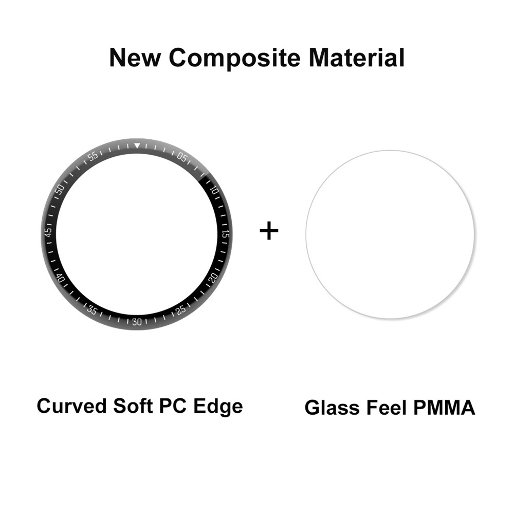 ENKAY 3D Curved Full Screen Soft PC Edge + PMMA Scratch Resistant HD Clear Screen Protector for Huawei Watch GT 3 46mm-3