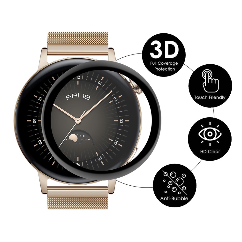 ENKAY 3D Curved Full Screen Soft PC Edge + PMMA HD Protector Film for Huawei Watch GT 3 42mm-2