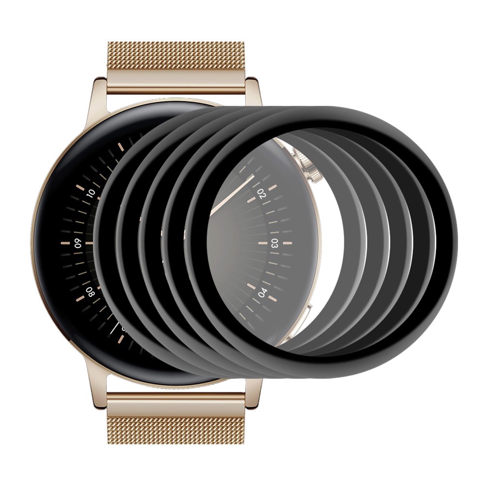 ENKAY 5Pcs/Set Full Size 3D Curved Anti-Scratch Soft PC Edge + PMMA HD Screen Protector for Huawei Watch GT 3 42mm-1