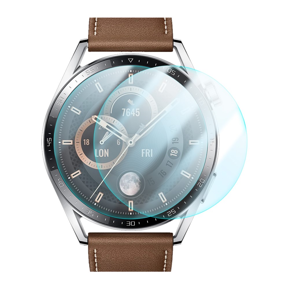 HAT PRINCE 2Pcs/Set Ultra Thin Explosion-proof Anti-scratch PET + PC Screen Protectors Films for Huawei Watch GT 3 46mm-1