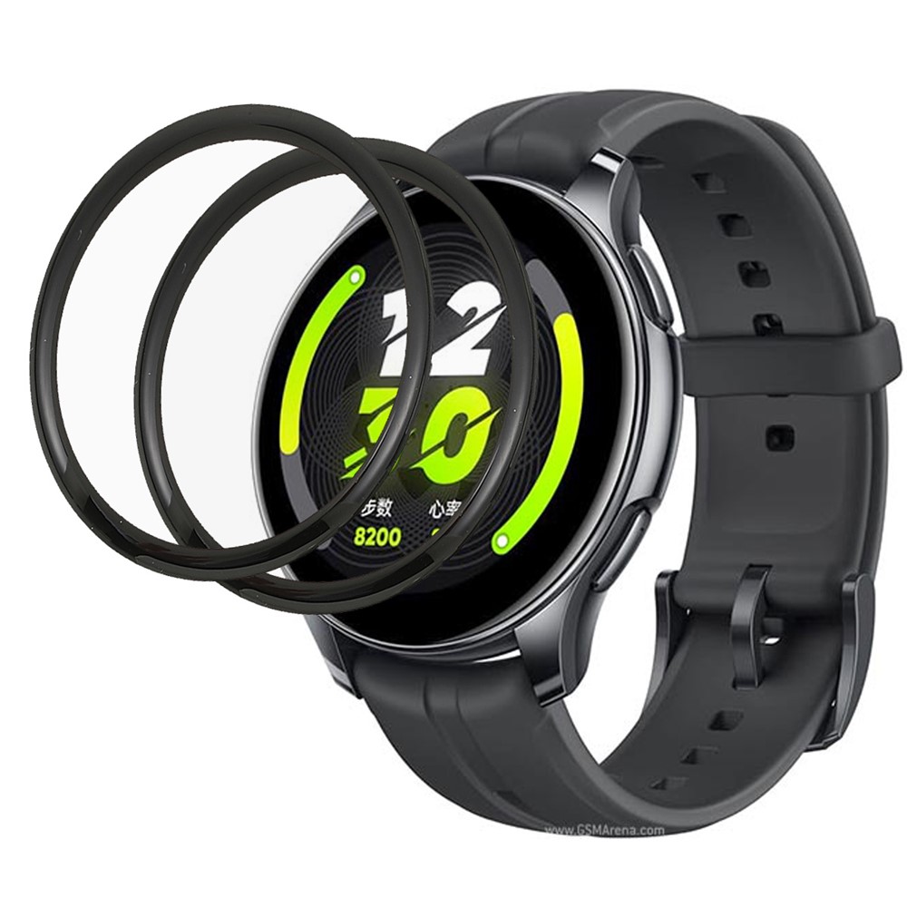 2Pcs/Pack 3D Curved Edge Anti-Scratch HD Flexible PMMA Protector Film for Realme Watch T1-1