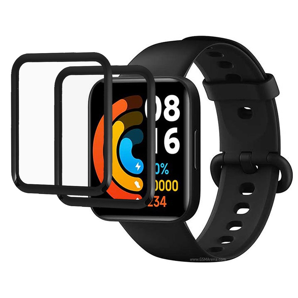 2Pcs/Pack HD Clear 3D PMMA Soft Film Anti-Scratch Screen Protector for Realme Watch 2-1
