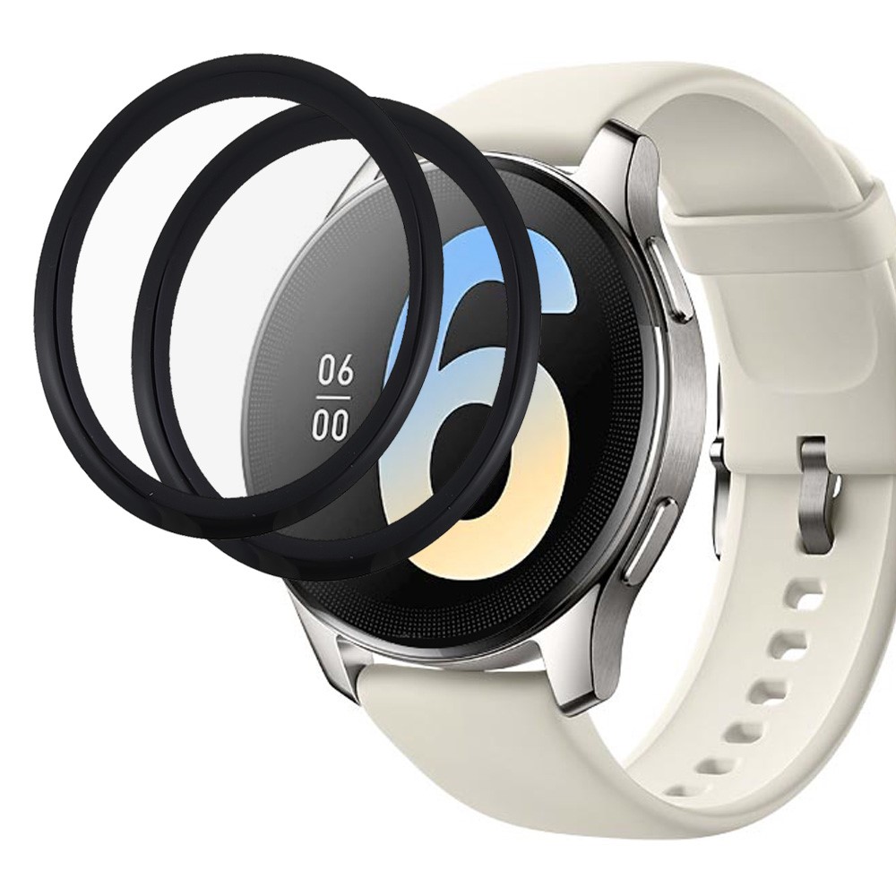 2Pcs/Set Durable Scratch-resistant High Transparency PMMA Screen Protector Films for vivo Watch 2-1