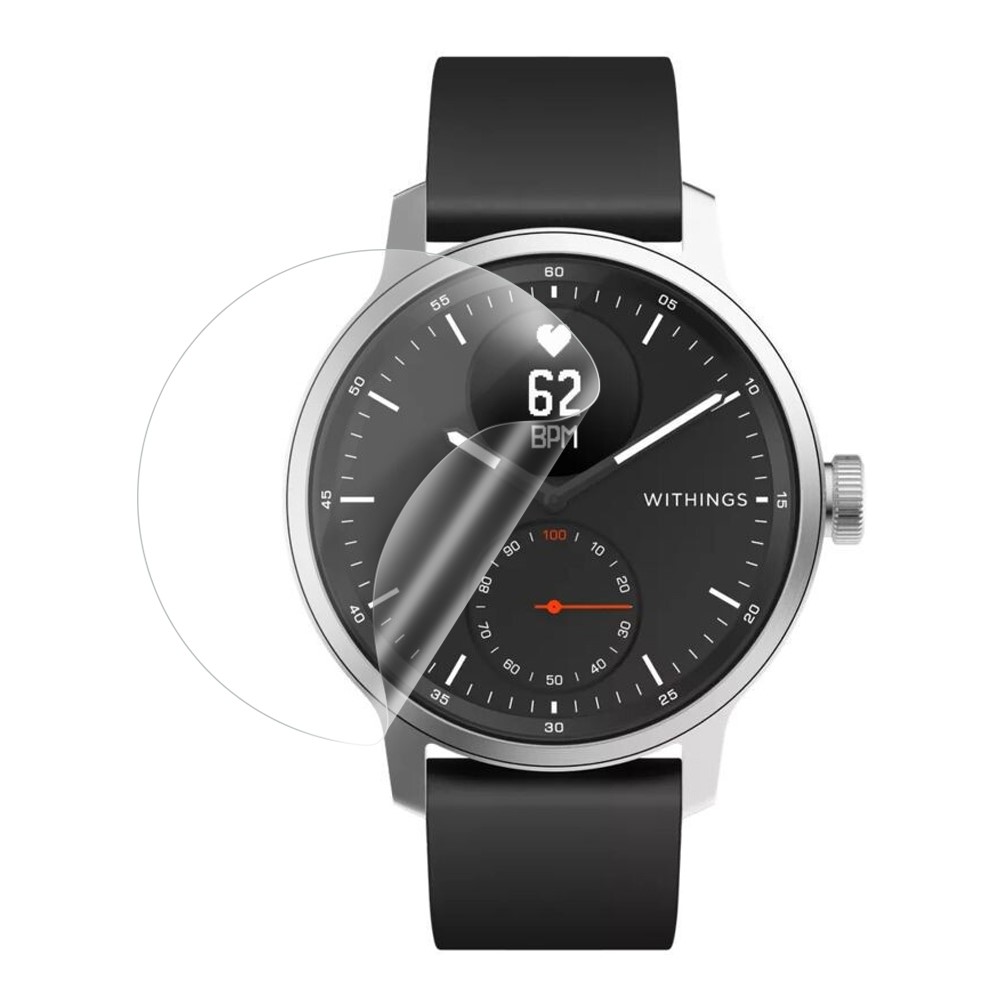 D37mm Anti-scratch Ultra Clear Soft TPU Explosion-proof Screen Protector for Withings Scanwatch 42mm-1