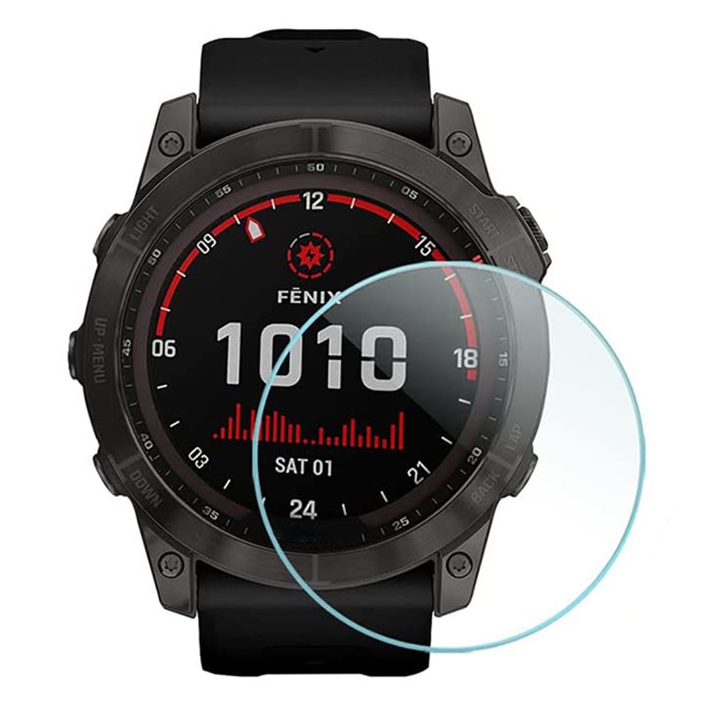 For Garmin fenix 7X 0.3mm Arc Edge Explosion-proof Tempered Glass Watch Screen Protector Film-1