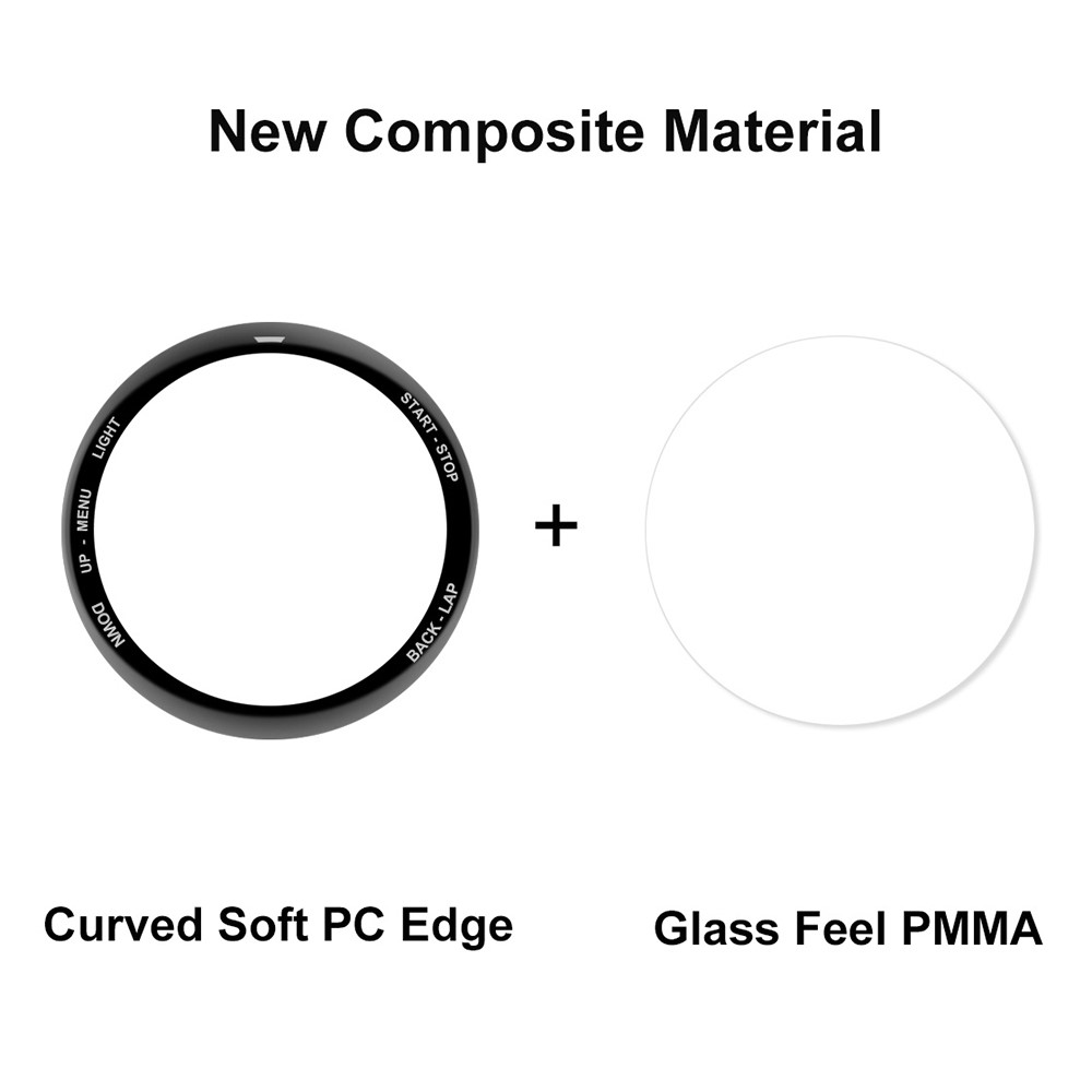 ENKAY For Garmin Tactix 7/7 Pro Ultra Clear Full Screen Protector 3D Curved Soft PC Edge + PMMA Protective Film-3