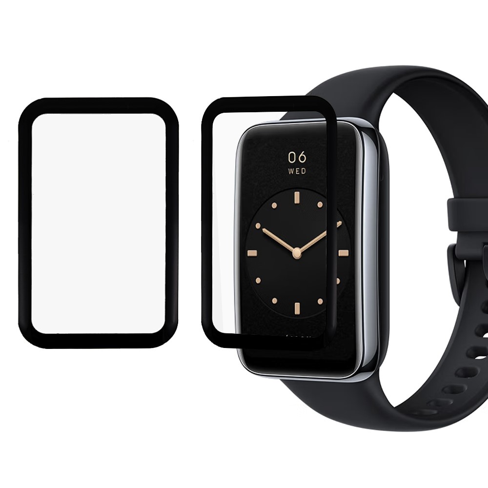 2Pcs / Set PMMA Screen Protector for Xiaomi Mi Band 7 Pro, 3D Curved Edge Anti-scratch Full Coverage Protective Film-1