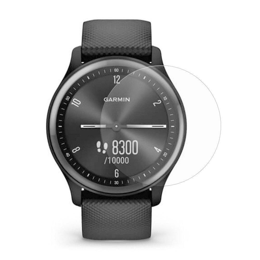 Anti-explosion Screen Protector for Garmin Vivomove, D37mm Ultra Clear Scratch-resistant TPU Watch Screen Film-1