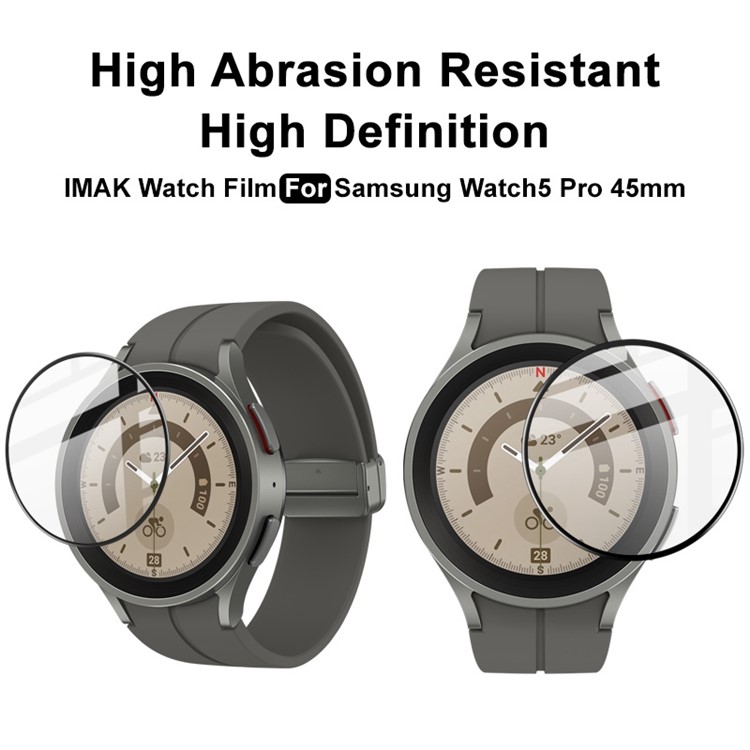 Imak For Samsung Galaxy Watch 5 Pro 45mm de Alta Definição PMMA Protetor de Tela Ultra-slim Anti-scratch Film-4