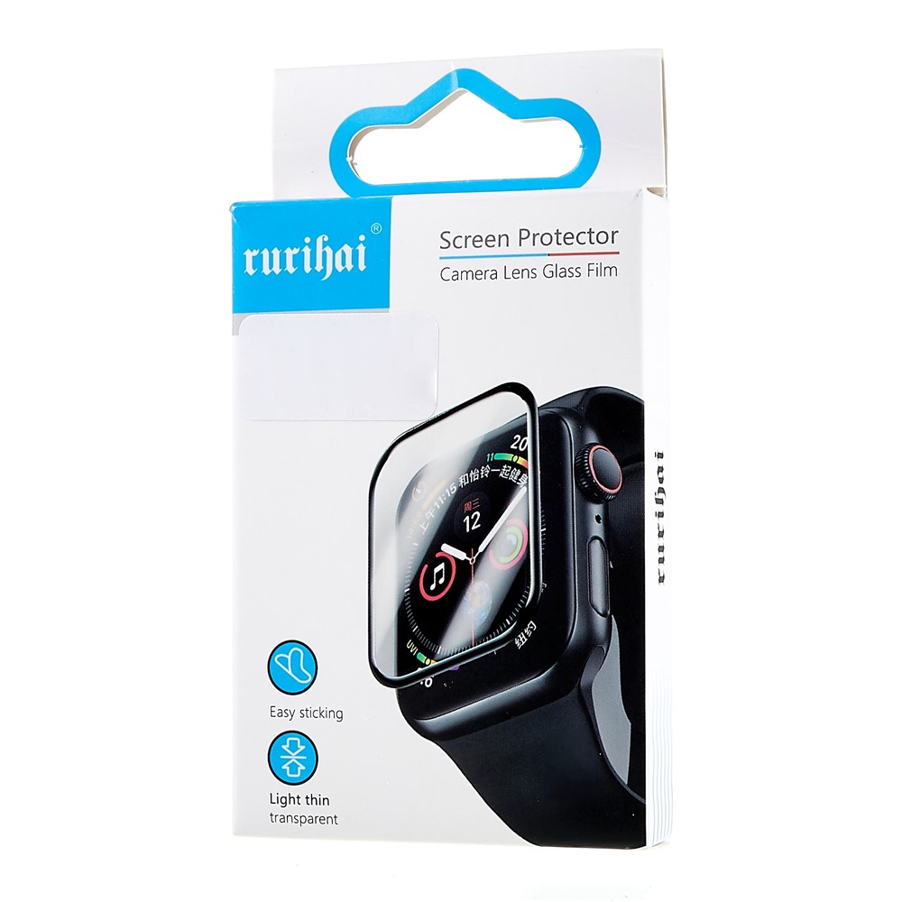 RURIHAI For Apple Watch SE (2022) / SE / Series 6 / 5 / 4 44mm 3D Screen Protector HD Transparent Soft PMMA Full Glue Protective Film-7