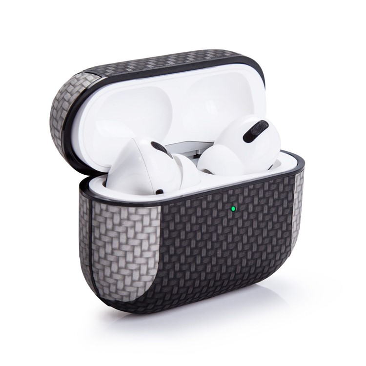 

Двухцветный PC + PU Наушники Защитный Чехол Для Airpods Про - Черный, AirPods Pro