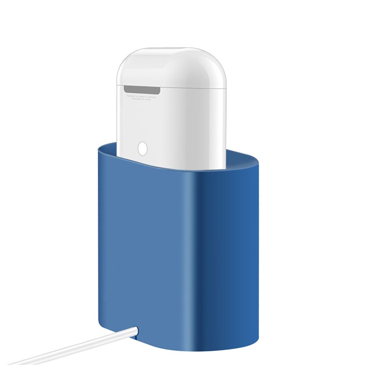 Silicone Airpods Charging Station for Apple Airpods Devices - Dark Blue-3