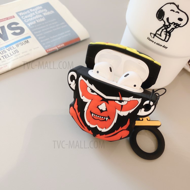Cartoon Silicone Case for Apple AirPods with Wireless Charging Case (2019) / AirPods with Charging Case (2019) (2016) - Sun WuKong-2