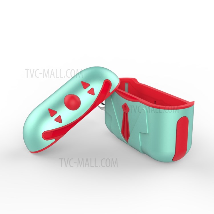 PC + TPU Shell Combo Funda Protectora Para Airpods Pro - Verde Rojo-7