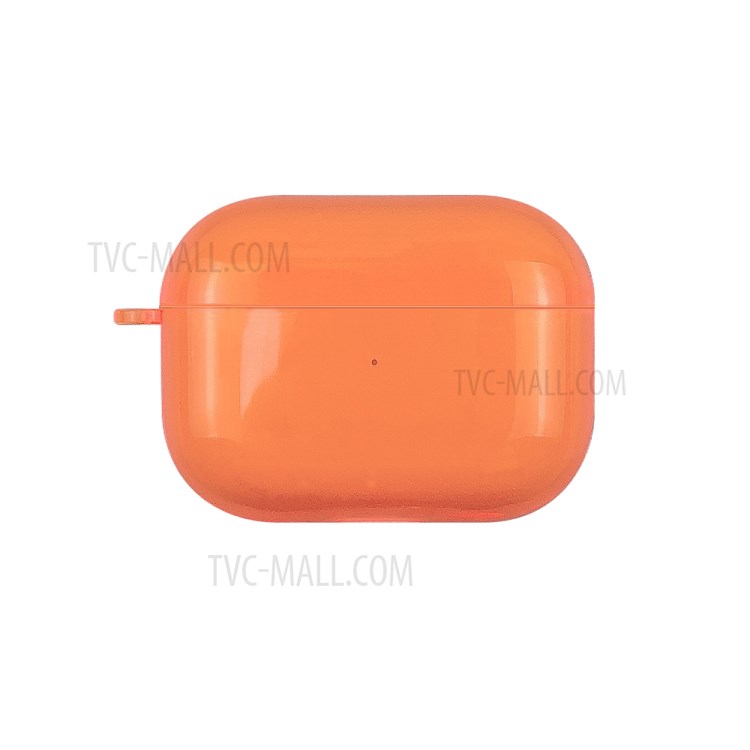 Solid Color TPU Protective Case for Apple AirPods Pro - Orange-1