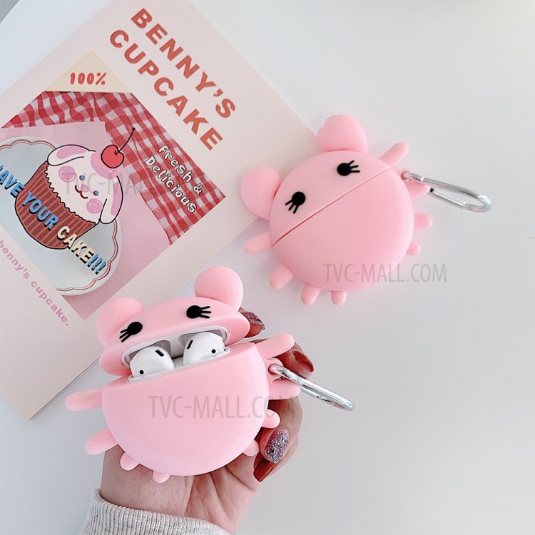 Cartoon Crab Shape Silicone Protective Case for Apple AirPods Pro-11