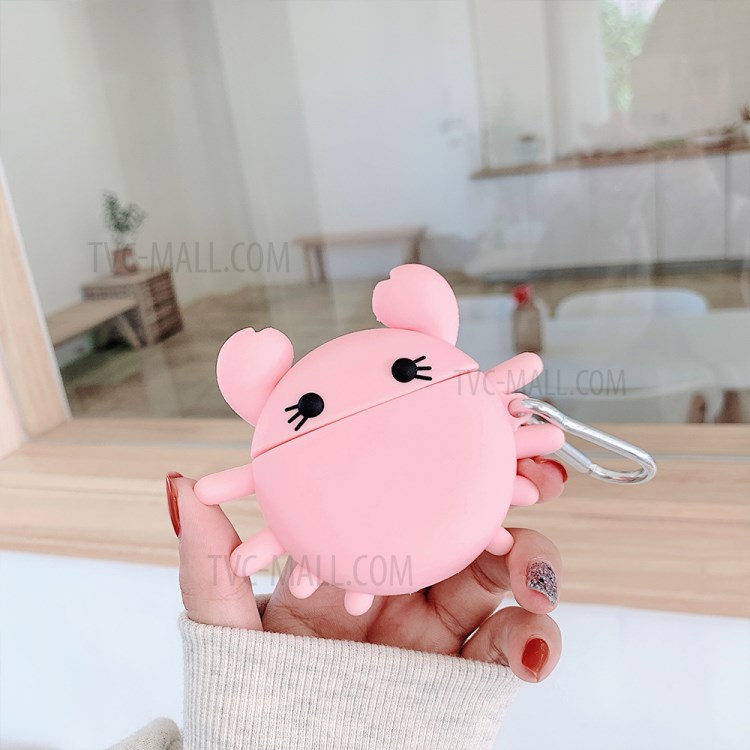 Cartoon Crab Shape Silicone Protective Case for Apple AirPods Pro-3