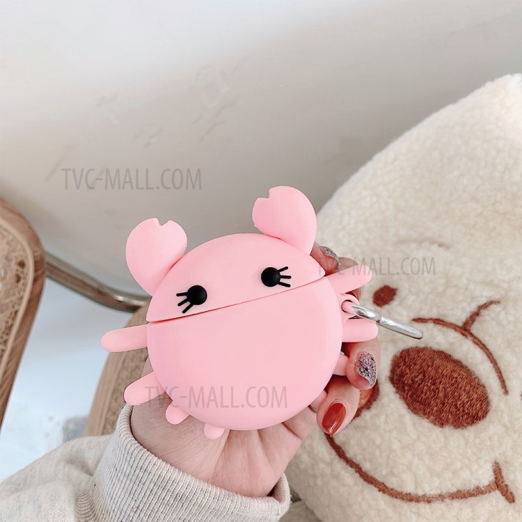 Cartoon Crab Shape Silicone Protective Case for Apple AirPods Pro-4