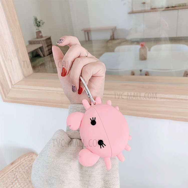 Cartoon Crab Shape Silicone Protective Case for Apple AirPods Pro-6