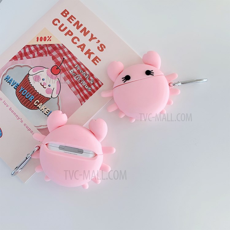 Cartoon Crab Shape Silicone Protective Case for Apple AirPods Pro-8