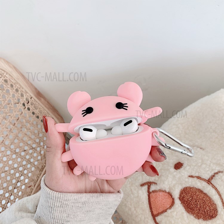 Cartoon Crab Shape Silicone Protective Case for Apple AirPods Pro-9