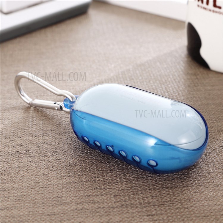 Clear Soft TPU Protective Case for Samsung Galaxybuds+ - Blue-1