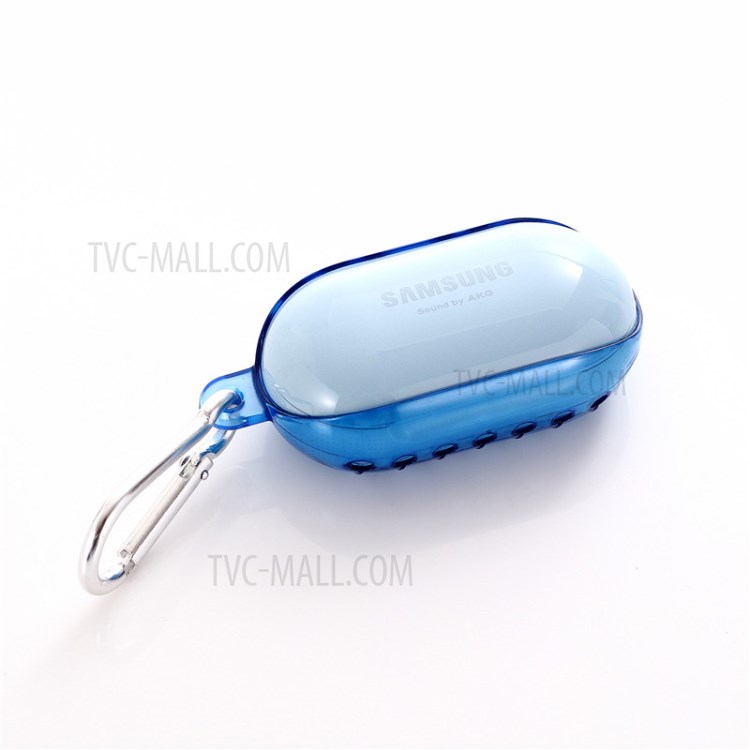 Clear Soft TPU Protective Case for Samsung Galaxybuds+ - Blue-3