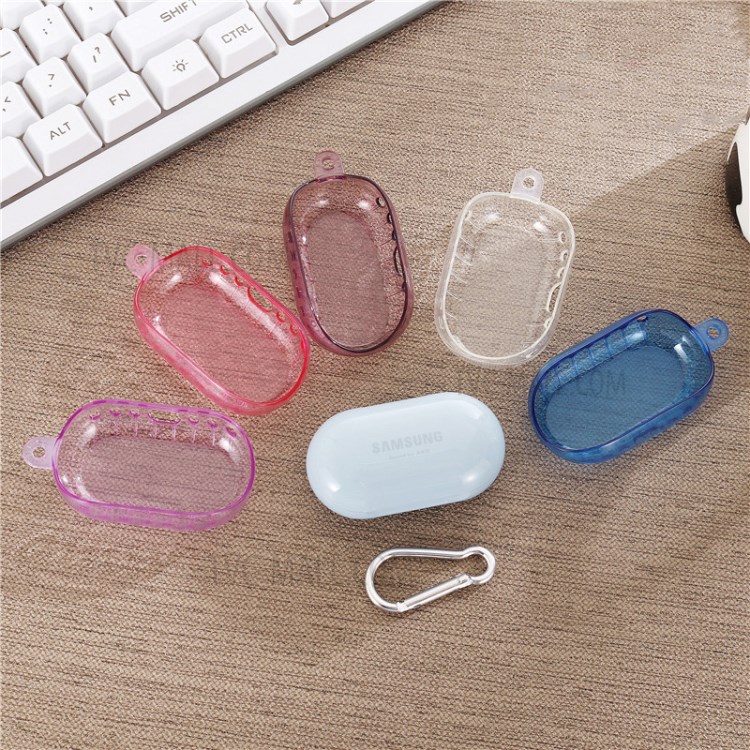 Clear Soft TPU Protective Case for Samsung Galaxybuds+ - Blue-4