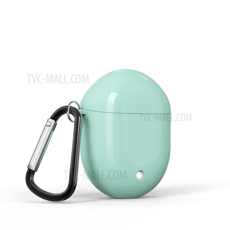 Solid Color TPU Case with Carabiner for Google Pixel Buds 2 - Green-1
