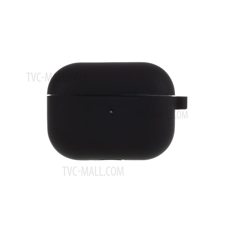 Liquid Silicone Cover with Buckle for AirPods Pro - Black-2