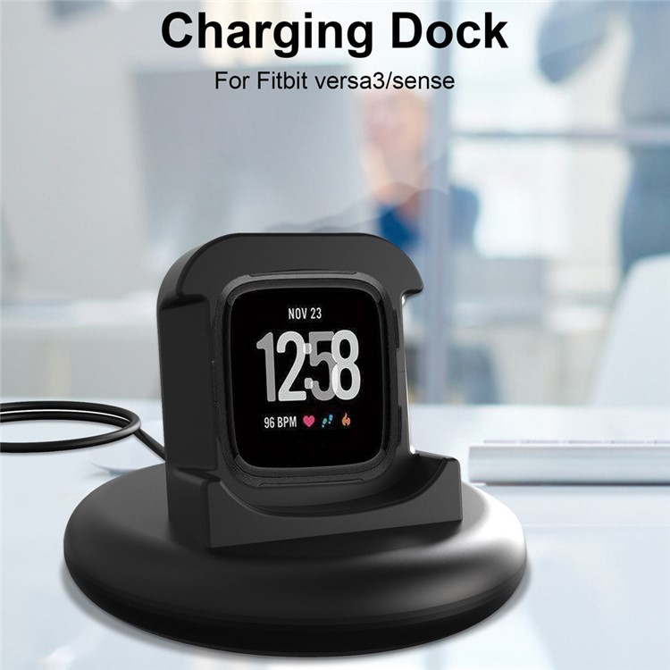 Charging Stand Clip Charging Cradle Dock Adapter Bracket for Fitbit Versa3/Sense-5