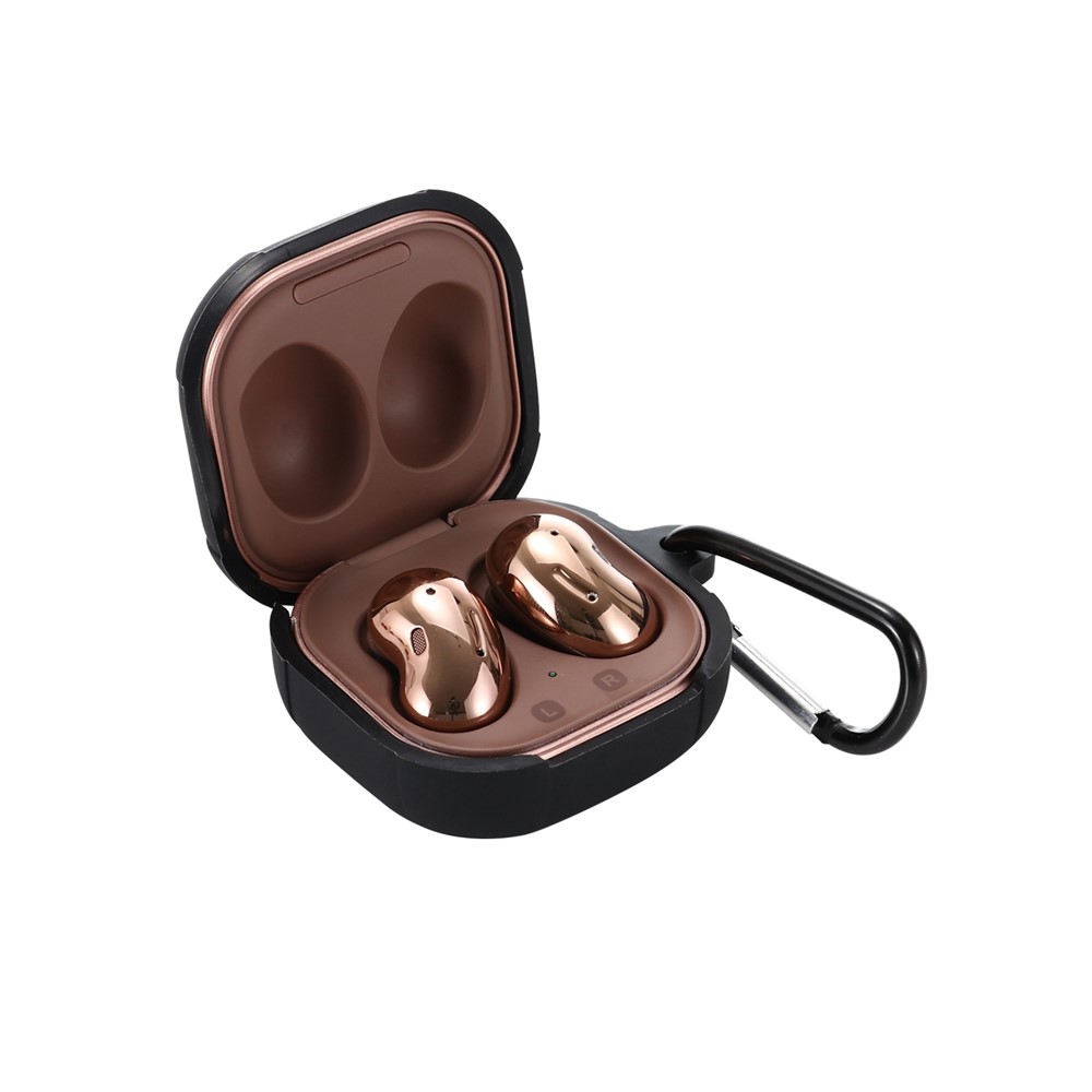 Silicone Protector Earphones Case for Samsung Buds Live - Black-4