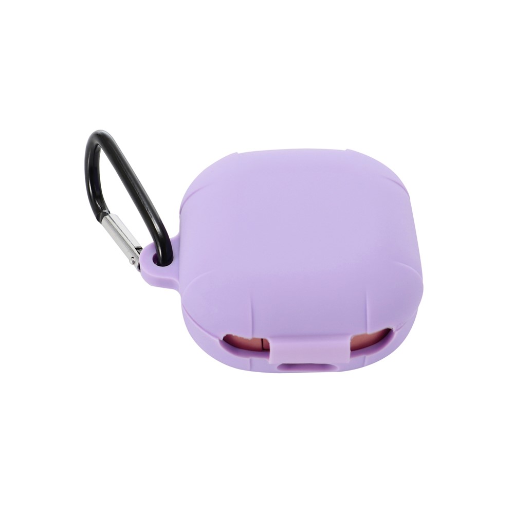Cas D'écouteurs De Protecteur De Silicone Pour Les Bourgeons Samsung En Direct - Mauve-3