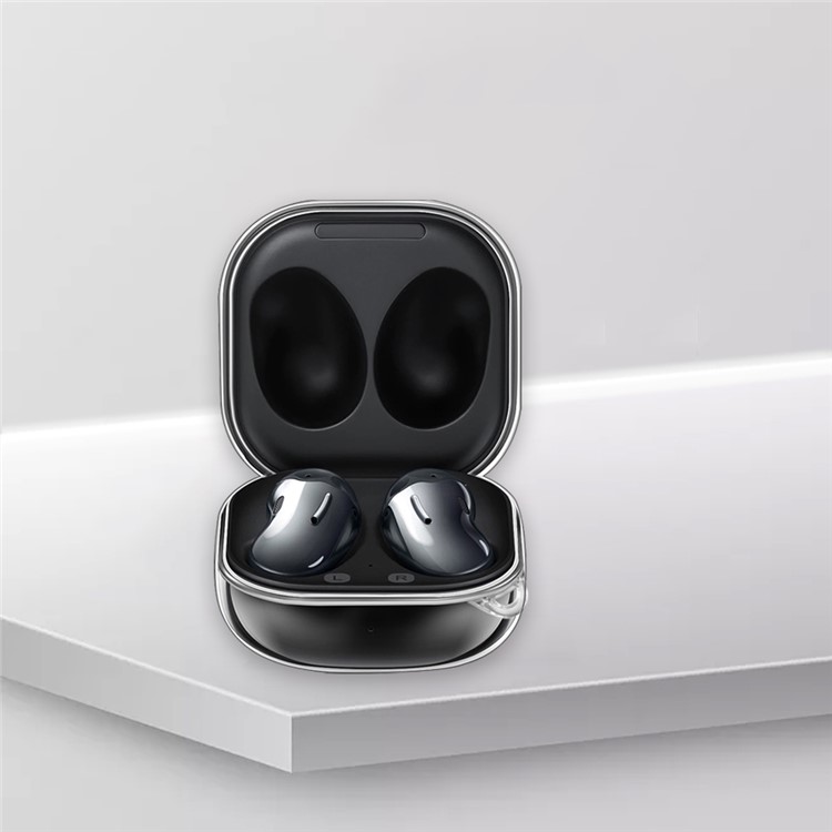 Drop Resistant Hard PC Case for Samsung Galaxy Buds Live - Transparent-3