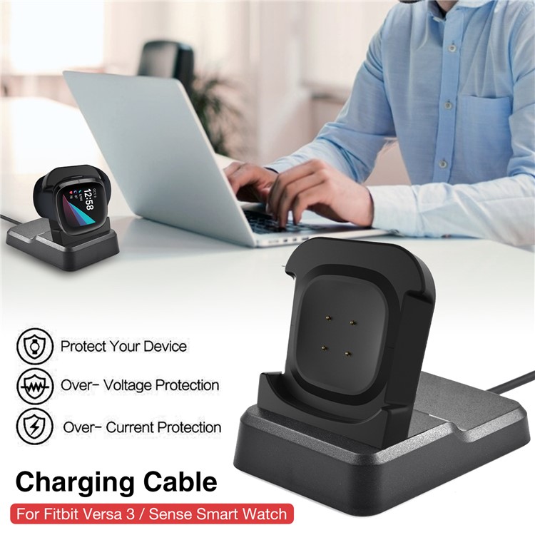 Smart Watch Charger Dock for Fitbit Versa3/Sense Charging Stand Bracket-3