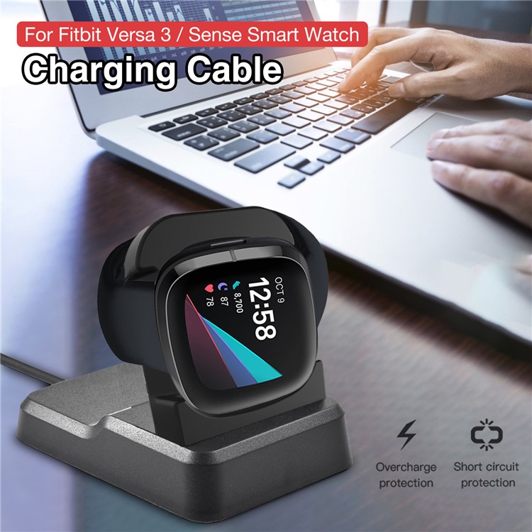 Smart Watch Charger Dock for Fitbit Versa3/Sense Charging Stand Bracket-4