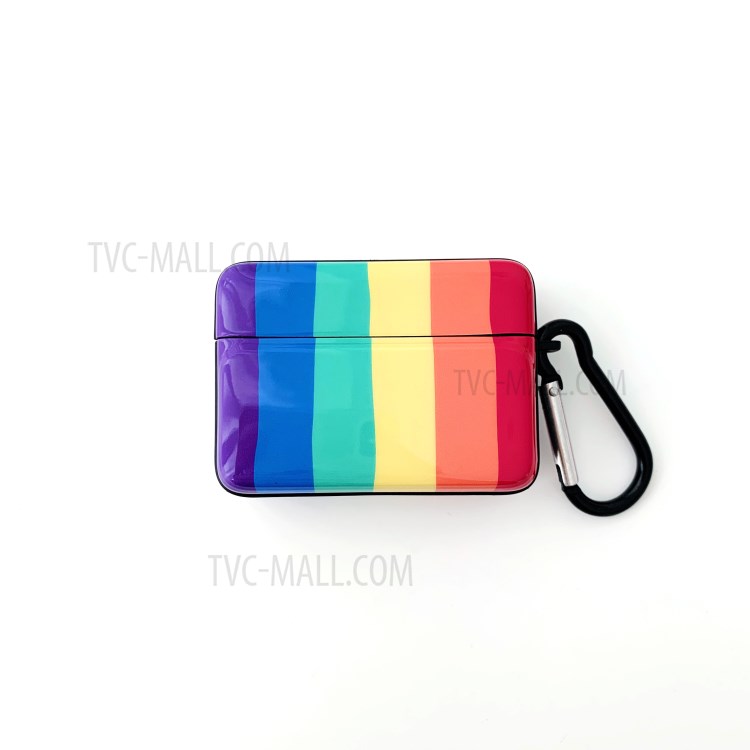 IMD Rainbow Pattern TPU Protective Case for Apple AirPods Pro-1