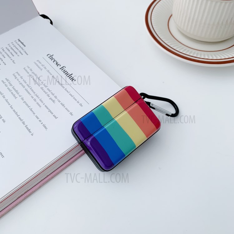IMD Rainbow Pattern TPU Protective Case for Apple AirPods Pro-6