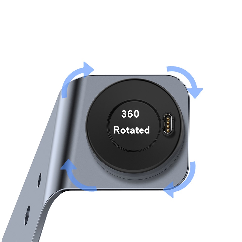 Charging Dock Stand Station Cradle Holder with 1.5M USB Cable for Garmin Forerunner 745/Fenix 6/Fenix 6X/Fenix 6S - Grey-13