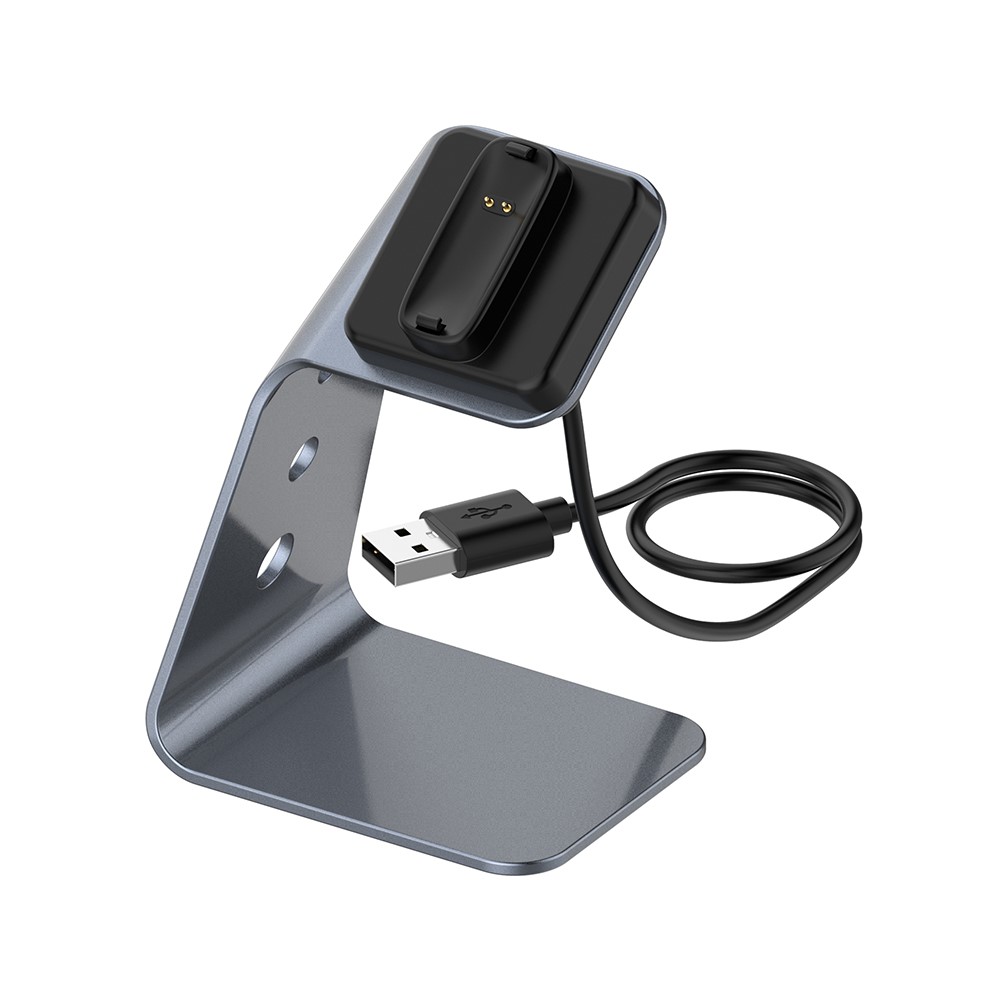 Charging Cradle Dock Holder with 1.5M USB Cable for Fitbit Inspire 2 - Grey-1