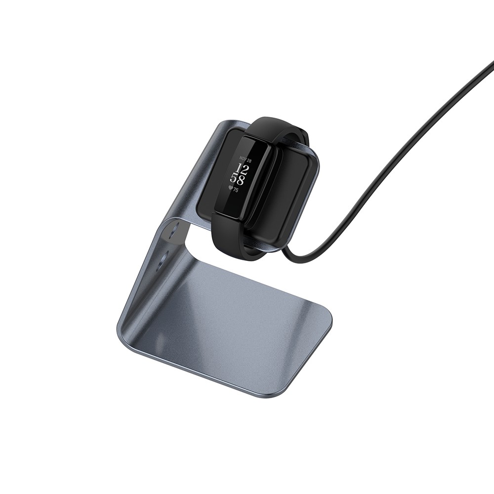 Charging Cradle Dock Holder with 1.5M USB Cable for Fitbit Inspire 2 - Grey-4