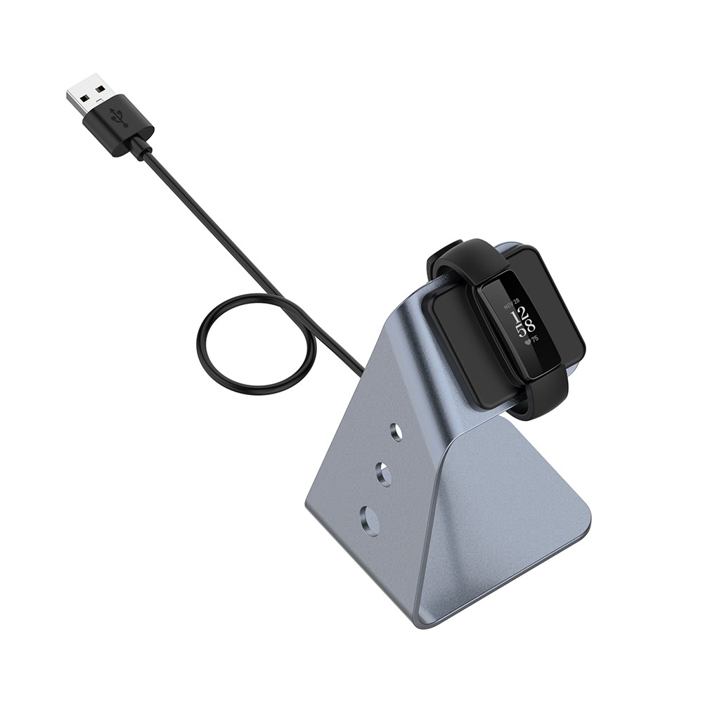 Charging Cradle Dock Holder with 1.5M USB Cable for Fitbit Inspire 2 - Grey-7