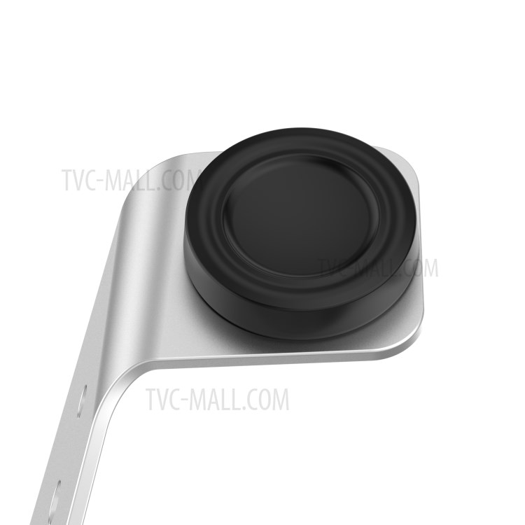 Aluminum Alloy USB Charging Dock Bracket Charging Cradle Stand for Samsung Galaxy Watch Active/Active2/Watch 3 Smart Watch - Silver-10