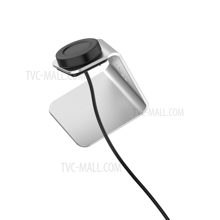 Aluminum Alloy USB Charging Dock Bracket Charging Cradle Stand for Samsung Galaxy Watch Active/Active2/Watch 3 Smart Watch - Silver-6