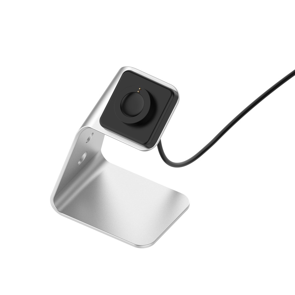 Smartwatch Aluminum Alloy Charging Stand Desktop Mount with 1.5m Cable for Fossil Gen5/Gen 4 - Silver-4