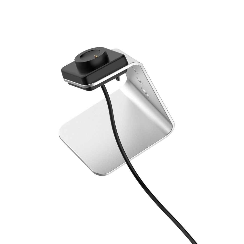 Smartwatch Aluminum Alloy Charging Stand Desktop Mount with 1.5m Cable for Fossil Gen5/Gen 4 - Silver-5