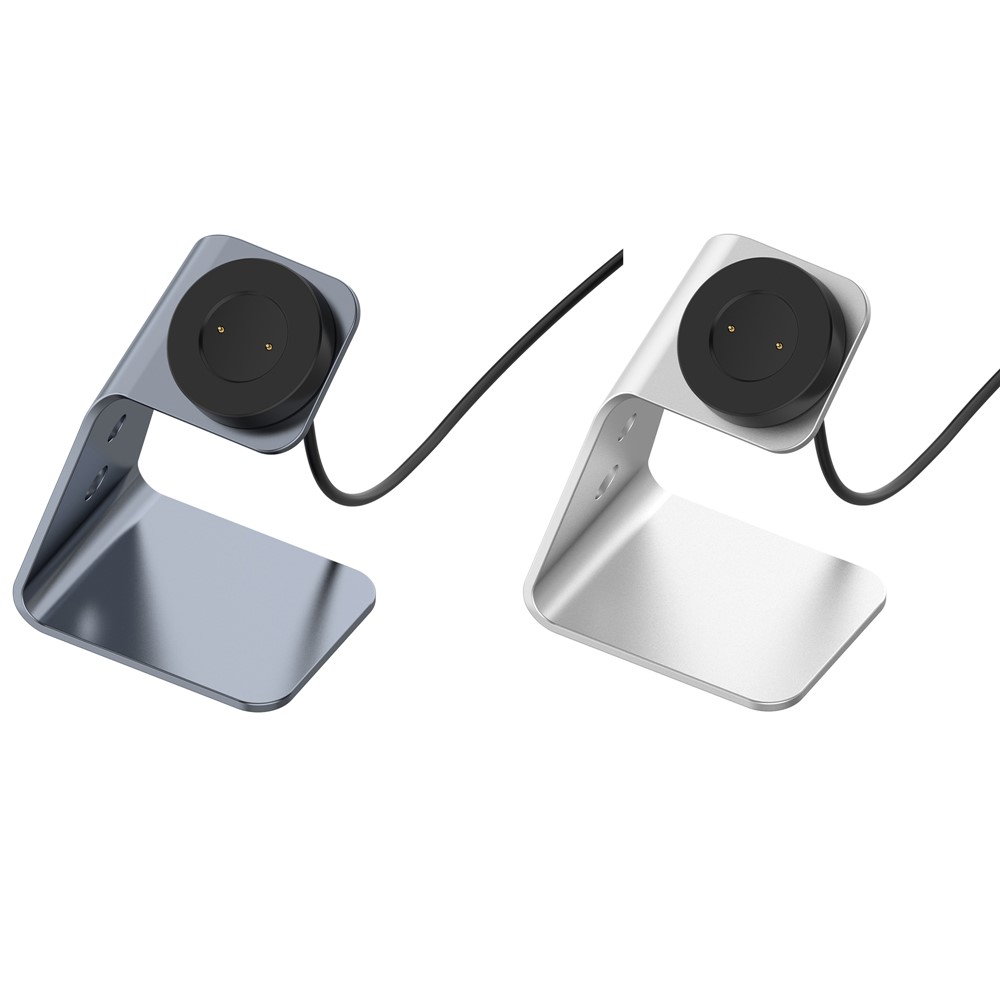 Cradle Charger Stand Holder Dock Station Base with 1.5M USB Cable for Huawei Watch GT/GT 2e/GT 2 (42mm/46mm)/Honor Watch GS Pro/Honor Magic/Honor Magic Watch 2 (42mm/46mm)/Honor Watch Dream - Silver-13