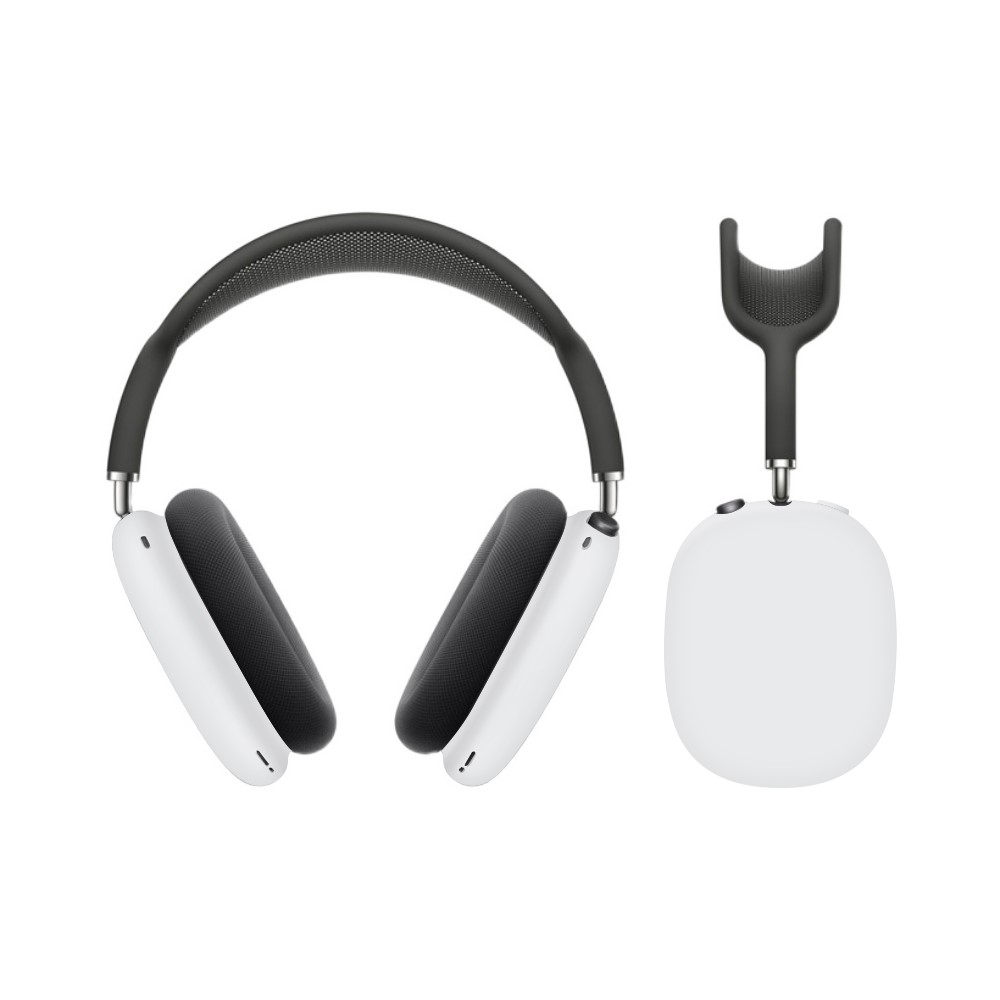 Skin-Touch Silicone Protective Case for AirPods Max with USB-C / Max Cover - White