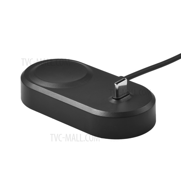 2-in-1 Type-C and USB Charger Dock Station for Samsung Galaxy Watch Active/Watch3-10