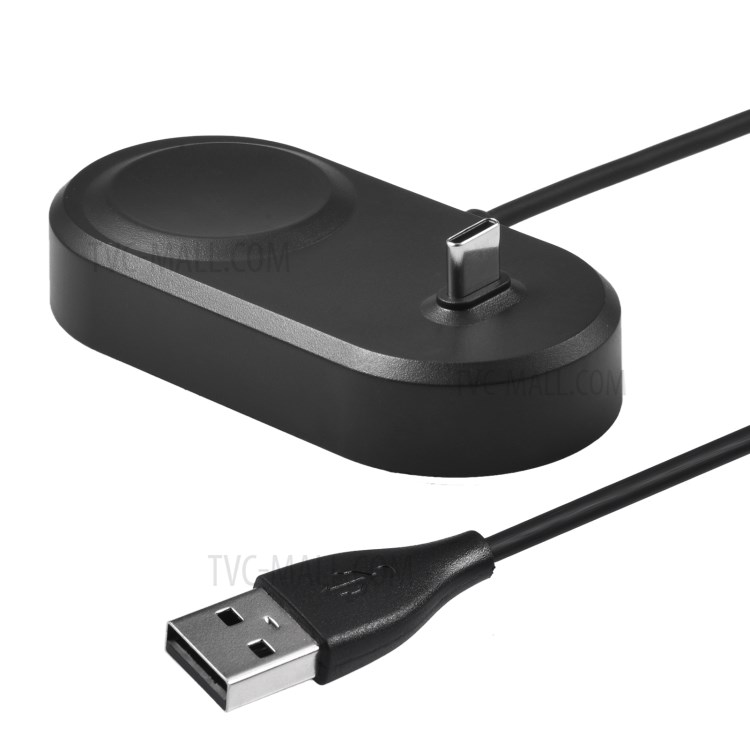 2-in-1 Type-C and USB Charger Dock Station for Samsung Galaxy Watch Active/Watch3-6